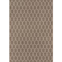 Contemporary Runner Area Rug, Taupe, 2'3" X 7'6" Runner