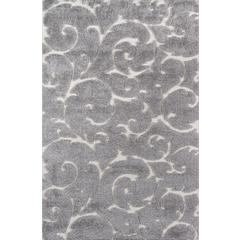 Modern Rectangle Area Rug, Grey, 3'3" X 5'
