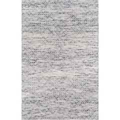 Contemporary Rectangle Area Rug, Blue, 3'9" X 5'9"