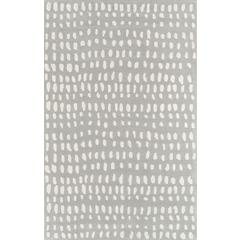 Contemporary Rectangle Area Rug, Grey, 5' X 8'