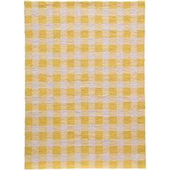Contemporary Rectangle Area Rug, Yellow, 3'6" X 5'6"