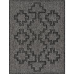 Transitional Rectangle Area Rug, Charcoal, 3'3" X 5'