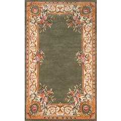 Transitional Rectangle Area Rug, Sage, 3'6" X 5'6"
