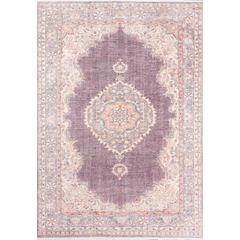 Traditional Runner Area Rug, Plum, 2'6" X 10' Runner