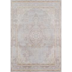 Traditional Rectangle Area Rug, Grey, 4' X 6'