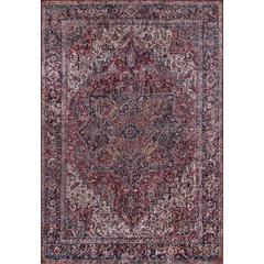 Traditional Rectangle Area Rug, Burgundy, 3'6" X 5'6"