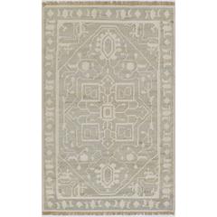 Traditional Rectangle Area Rug, Blue, 5'3" X 7'6"