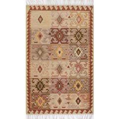Traditional Rectangle Area Rug, Rust, 3'6" X 5'6"