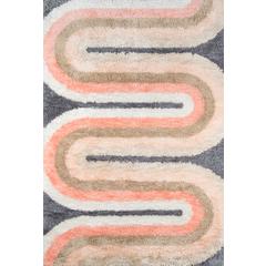 Modern Rectangle Area Rug, Multi, 3'6" X 5'6"