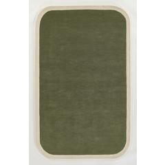Contemporary Rectangle Area Rug, Green, 3'6" X 5'6"