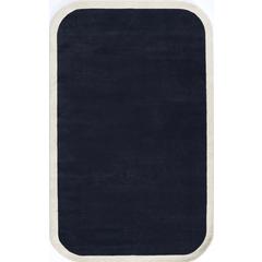 Contemporary Rectangle Area Rug, Navy, 3'6" X 5'6"