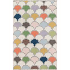 Contemporary Rectangle Area Rug, Multi, 3'6" X 5'6"