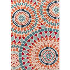 Contemporary Rectangle Area Rug, Multi, 3'11" X 5'7"