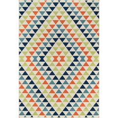 Contemporary Rectangle Area Rug, Multi, 3'11" X 5'7"
