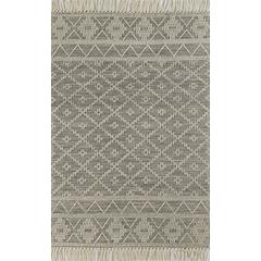 Contemporary Rectangle Area Rug, Charcoal, 3'6" X 5'6"