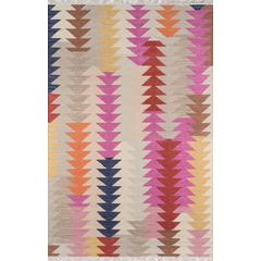 Casual Rectangle Area Rug, Multi, 5' X 7'6"