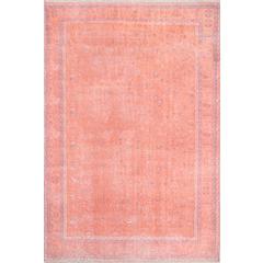 Traditional Rectangle Area Rug, Coral, 5'6" X 8'6"