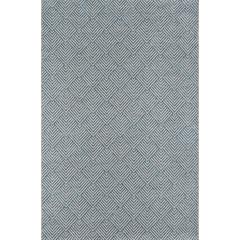 Contemporary Runner Area Rug, Blue, 2'7" X 7'6" Runner
