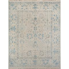 Traditional Rectangle Area Rug, Ivory, 7'9" X 9'9"