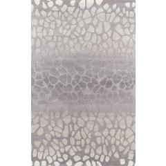 Contemporary Rectangle Area Rug, Silver, 8' X 10'