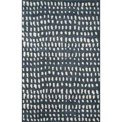 Contemporary Rectangle Area Rug, Blue, 8' X 10'