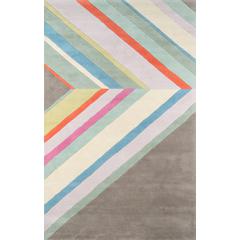 Contemporary Rectangle Area Rug, Grey, 8' X 10'