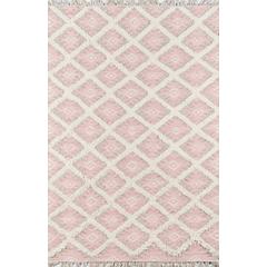Contemporary Rectangle Area Rug, Pink, 5' X 7'