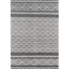 Contemporary Rectangle Area Rug, Grey, 5' X 8'