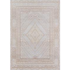 Traditional Rectangle Area Rug, Grey, 5'3" X 7'3"