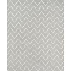 Contemporary Rectangle Area Rug, Grey, 7'6" X 9'6"