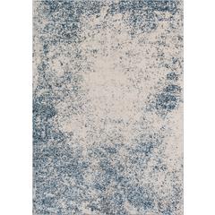Transitional Rectangle Area Rug, Blue, 5'3" X 7'6"