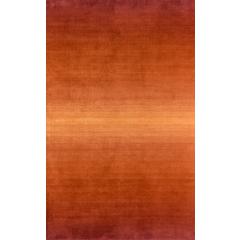 Contemporary Rectangle Area Rug, Paprika, 5' X 8'
