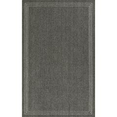 Contemporary Rectangle Area Rug, Charcoal, 8' X 10'