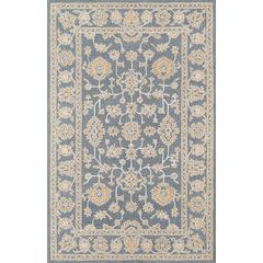 Traditional Rectangle Area Rug, Grey, 5' X 7'6"