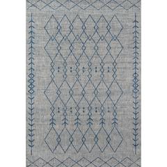 Contemporary Rectangle Area Rug, Grey, 3'11" X 5'7"