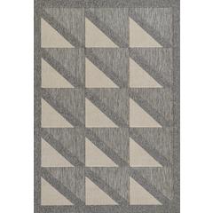 Contemporary Rectangle Area Rug, Grey, 7'10" X 10'10"