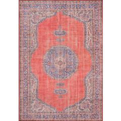 Traditional Rectangle Area Rug, Red, 7'6" X 9'6"