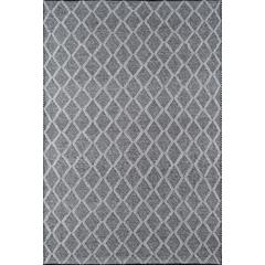 Contemporary Rectangle Area Rug, Charcoal, 6' X 9'