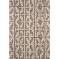 Contemporary Rectangle Area Rug, Taupe, 5'3" X 7'6"