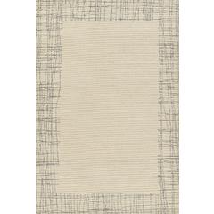 Contemporary Rectangle Area Rug, Ivory, 9' X 12'