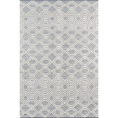 Contemporary Rectangle Area Rug, Grey, 7'9" X 9'9"