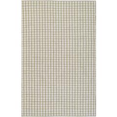 Contemporary Rectangle Area Rug, Green, 5' X 7'6"
