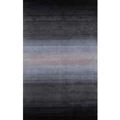 Contemporary Rectangle Area Rug, Midnight Black, 8' X 11'
