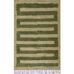 Contemporary Rectangle Area Rug, Green, 8' X 10'