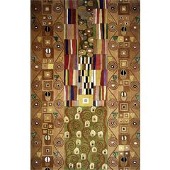 Contemporary Rectangle Area Rug, Multi, 5'3" X 8'