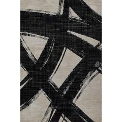 Contemporary Rectangle Area Rug, Ivory, 7'10" X 9'10"