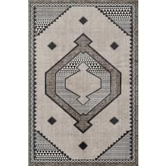 Contemporary Rectangle Area Rug, Ivory, 7'10" X 9'10"