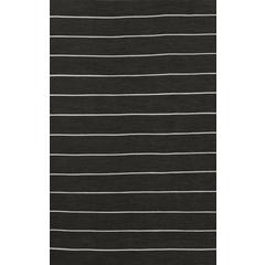 Contemporary Rectangle Area Rug, Black, 5' X 7'6"