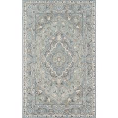 Traditional Rectangle Area Rug, Blue, 7'6" X 9'6"