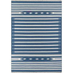 Contemporary Rectangle Area Rug, Denim, 7'6" X 9'6"